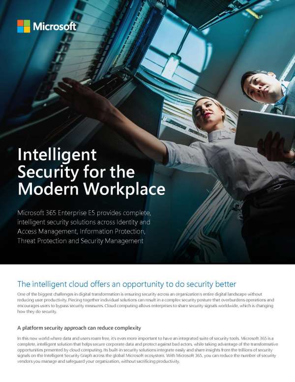 intelligent security for the modern workplace - it security services